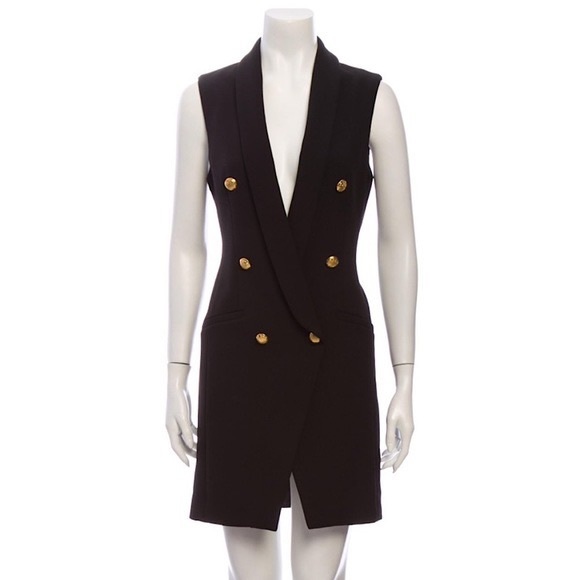 Intermix Black Edison Blazer Vest Dress - Picture 4 of 4